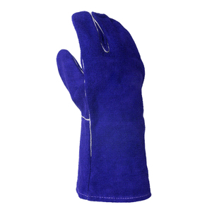 Gants de protection de sécurité en cuir de vachette de qualité supérieure, style gauntlet, écologiques, thermiques, respirants, durables, pour la soudure et la construction - Product Image 2