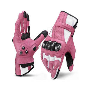 <b>Leather</b> Gloves for Men and Women Winter Riding Motorbikes With Fleece Thickening to Keep Warm Touch Screen - Product Image 6
