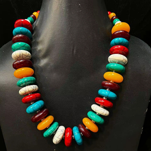 Collar Largo y Grueso de Resina Hecho a Mano, Estilo Vintage, Punk, con Eslabones Grandes - Product Image 1