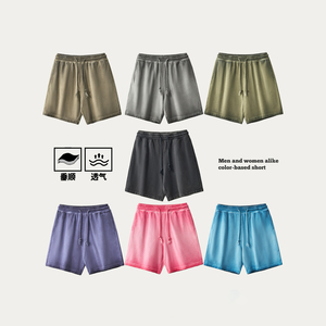 100% coton lavé à l'acide Bermuda taille haute respirant imprimé cordon tricoté Style décontracté hommes mi OEM disponible - Product Image 2