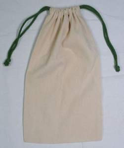 Sac de rangement pour cosmétiques en coton biologique 100% écologique pour femmes, avec cordon de serrage, tissu recyclé doux, pour bijoux, maquillage, voyage - Product Image 4