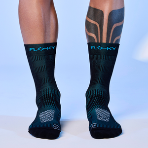 Floky Calza <b>Run</b> Up Medium Sports <b>Socks</b> Black/Turquoise XS-S 36-39 - Product Image 5