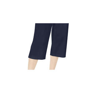Pantaloni Capri da Donna Karen Scott Blu Navy in Maglia Traspirante, Modello Formale a Vita Media, Stile a Matita, Chiusura Elastica, Taglia XL, Colore Lavato - Product Image 3
