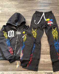 เสื้อฮู้ดและเสื้อสเวตเตอร์ซักกรดสำหรับผู้ชายสไตล์ไฮสตรีทคอลเลกชันแบบถักลาย - Product Image 2