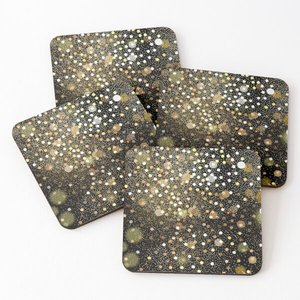 Ensemble de sous-verres antidérapants en bois de renard personnalisé imprimé en émail Sous-verre en bois rustique antidérapant Tapis bois sculpté à la main Sous-verres à thé - Product Image 2