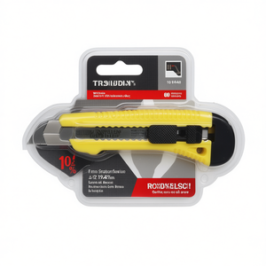Cuchillo Multiusos con Hoja Amarilla Neón de 18 mm, Mango de Plástico de 155 mm, 1 Unidad por Caja - Product Image 2