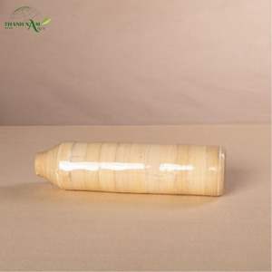 Jarrón Decorativo de Bambú Delgado, Estilo Art Deco, Forma Enrollada, Ecológico, para Mesa, Serie Color y Acabado Natural - Product Image 3