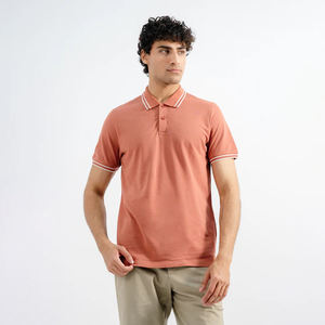 Polo de hombre transpirable de algodón con estampado bordado personalizado logotipo personalizado 100% algodón fabricado por productos Huzaifa - Product Image 1