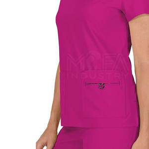 Tenue d'infirmière pour femmes de haute qualité, respirante, tricotée, 100% coton - Product Image 5