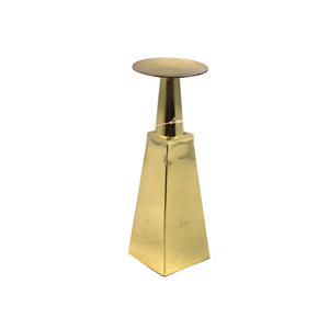 Portavelas de pilar de Metal recién llegado con acabado negro para el hogar y la boda, pilar de vela de lujo decorado a mano - Product Image 2