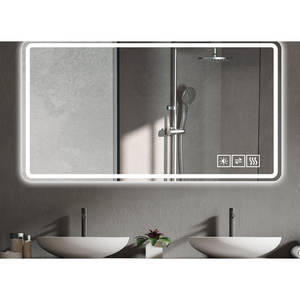 Espejo de Baño LED Rectangular de 48*32 Pulgadas con Interruptor Táctil, Material Plástico para Decoración de Hoteles - Product Image 2