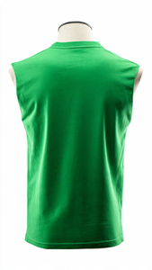 Camiseta sin mangas para hombre, de algodón, cuello redondo, estilo musculoso, para gimnasio, entrenamiento, deportes, uso casual, con logo personalizado. - Product Image 4