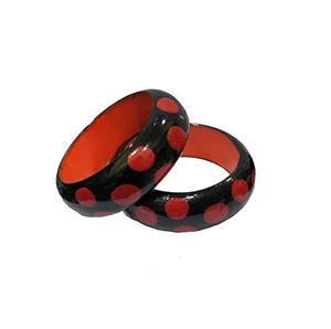 Brazalete de madera pulido brillante para mujer, conjunto de 2 piezas, productos superventas y brazalete de madera de alta calidad - Product Image 3