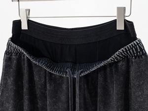 Pantalons de survêtement amples et décontractés pour femmes, en coton français, lavage à l'acide, style vintage, double taille, tendance 2025 - Product Image 5