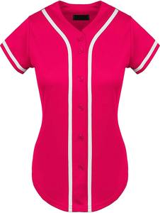 Jersey de béisbol de Hip Hop de verano para mujer, uniforme holgado de manga corta de verano de talla grande, nombre de equipo personalizable para adultos - Product Image 3