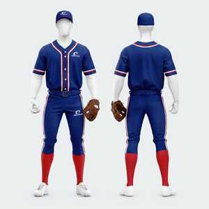 Uniforme de baseball respirant personnalisé, qualité supérieure, couleur unie, uniforme de baseball pour vente en ligne, nouveau design 2026 - Product Image 1