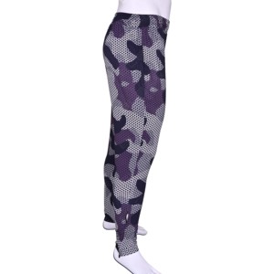 Leggings de compression imprimés pour hommes, sous-vêtement de sport, pantalon de jogging, évacuation de l'humidité, pantalon d'entraînement pour hommes, rayé droit et incurvé - Product Image 4