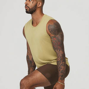 เสื้อกล้ามลายกราฟิกสำหรับผู้ชายเสื้อกีฬาแบบถักทรงหลวม - Product Image 5