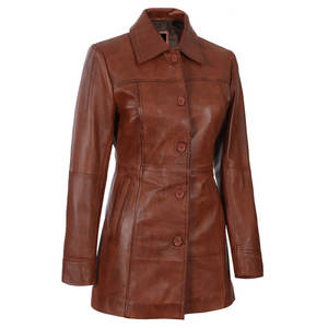 Nuevo último diseño abrigos de cuero para mujer abrigo precio barato gran oferta transpirable calidad superior abrigos de cuero para mujer para la venta - Product Image 6