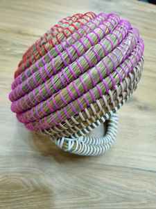 Panier Bolga décoratif 100% rotin naturel, écologique, avec poignée pliable, couvercle tissé à la main, décoration d'intérieur, rangement, fabriqué au Bangladesh - Product Image 4