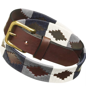 Cinturones de polo informales de lujo de alta calidad Premium para hombres/mujeres hebilla de aleación de piel de vaca ecológica y transpirable de Pakistán - Product Image 1