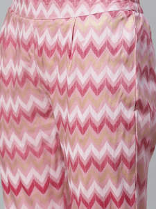 Conjunto de pantalón Kurta de rayón con estampado floral indio elegante y cómodo para mujer, ropa de diario hasta el tobillo para regalos de cumpleaños/aniversario - Product Image 3