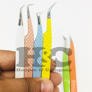 แหนบขนตาสแตนเลสเคลือบผงพร้อมด้ามจับที่ดีและทนทานต่อขนตา - Product Image 5