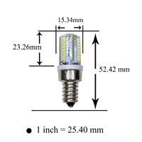 Ampoule LED pour machine à coudre PA BA15D E12 15W 360 degrés 120V AC/DC Singer Brother Janome Blanc/Blanc chaud 2700K CRI 90 800