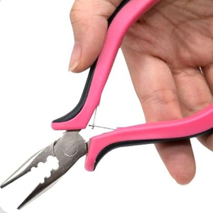 Pince à cheveux professionnelle pour extensions de cheveux, outil pour l'installation d'extensions de cheveux à micro-anneaux, nano-anneaux et perles, pince à cheveux en acier inoxydable - Product Image 3