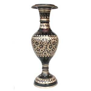 High Quality Brass Flower Vase With Engraving Gold Finished For Home Decor <b>Table</b> Decorative Flower Vase - Product Image 2