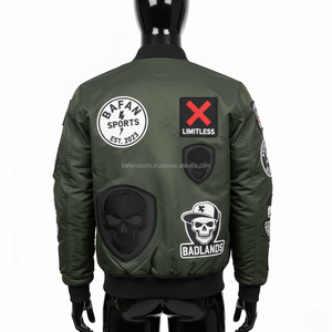 Veste Bomber en sergé en nylon de qualité supérieure pour femmes 320 GSM vert broderie personnalisée Patch Logo Style sans limite femmes vestes en Satin - Product Image 2