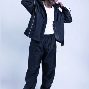 Chaqueta Cortavientos Holgada con Capucha y Estampado al por Mayor, Conjunto de Chándal Unisex Personalizado de Nailon - Product Image 2