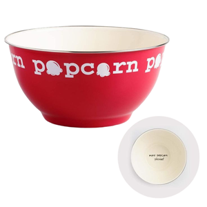 Stainless Steel Straight Shape Round Popcorn <b>Bowl</b> For Kitchen Raised Fire Sauce <b>Bowl</b> With <b>Red</b> Color Finished - Product Image 1