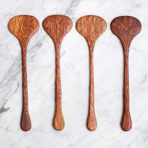 Hot sale wooden utensils coconut <b>spatulas</b> for cooking baking handmade coco wood <b>spatula</b> <b>set</b> - Product Image 5