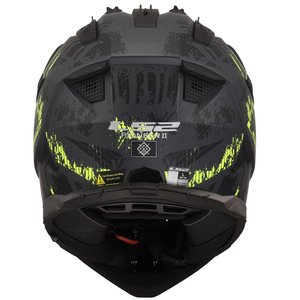 LS2 pioniere 2 pazzo casco nero-grigio-rosso - Product Image 6