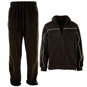 Survêtement pour homme en polaire de coton polyester, broderie personnalisée, cordon de serrage, taille plus, uni, séchage rapide, léger, professionnel - Product Image 1