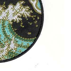 OEM High Quality Custom Made Woven Embroidery Patches Customize Twill Fabric Iron <b>Press</b> Thread Embroidery Badges for Clothing - Product Image 6