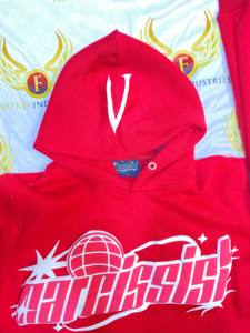 100% coton 400GSM sweats à capuche épais polaire poids lourd bouffée impression Logo hommes sweats à capuche chez Fratres Sports - Product Image 4