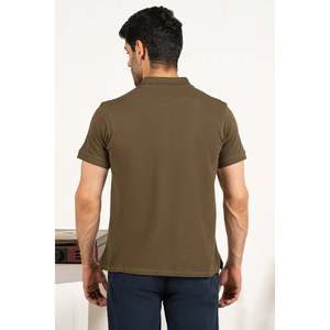 AUSTIN Men's Summer for Polo T-<b>Shirt</b> 100% Polyester Breathable Dark-Colored Solid Pattern <b>Waffle</b> Knitted Short Length Xl 6xl - Product Image 4