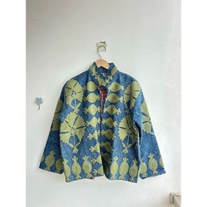 เสื้อแจ็คเก็ตปักลายซูซานีแบบกลับด้านได้สำหรับผู้หญิง ผ้าคอร์ดูรอย หนัง ปักโลโก้ตามสั่ง สไตล์วาร์ซิตี้ โบโฮ ไซส์ XL สำหรับฤดูใบไม้ร่วงและฤดูใบไม้ผลิ - Product Image 5