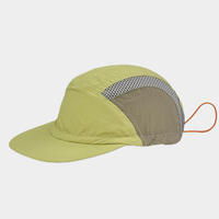 Casquette de camping d'extérieur unisexe personnalisée en nylon non structuré, 5 panneaux, imperméable, en maille, réglable, séchage rapide, légère et respirante