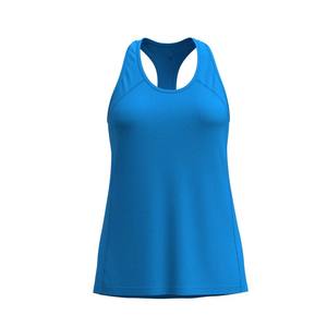 Stylish Relaxed Fit Front Logo Quick Dry Breathable <b>Ladies</b> Solid Sleeveless <b>Tank</b> <b>Top</b> 100% Polyester Blend Summer - Product Image 5