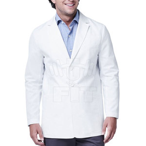 Vente en gros Manteaux de laboratoire 100% coton personnalisés unisexes Dernier design de mode Vêtements de travail d'hiver imperméables Uniformes imprimés pour adultes - Product Image 1