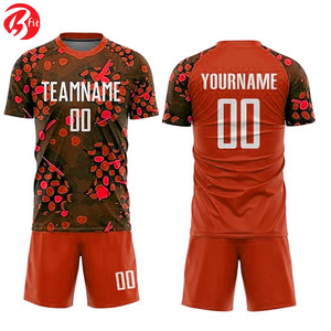 Impression par sublimation Uniforme de football de bonne qualité Chemises et hauts à découpe automatisée pour adultes Maillot de football - Product Image 4