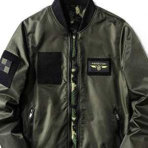 Alta calidad Unisex logotipo personalizado vuelo de béisbol de talla grande bombardero piloto Varsity chaquetas hombres chaqueta para hombres patchwork - Product Image 2