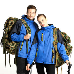 Chaquetas de exterior de talla grande impermeables de alta calidad para invierno, rayas reflectantes transpirables, diseño de retazos resistentes al frío - Product Image 4