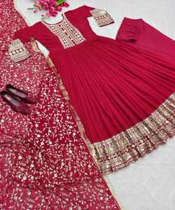 ドレスKurtaKurtiトップパンツトップパンツDupatta Salwar Salwar Kameez Salwar Dupattaレディースドレス女性服eid - Product Image 4