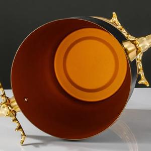 Enfriador de vino con cuenco de hielo de tamaño regular dorado pequeño con logotipo personalizado para champán, Cubo de vino, Enfriador de bebidas para fiestas - Product Image 2