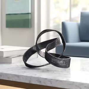 Decoración de Arte de metal moderno, centros de mesa de hierro de alta calidad, hermoso artículo decorativo, mesa metálica escultórica - Product Image 4