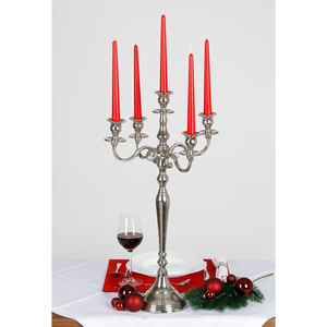 Chandelier argenterie Bougeoir décoratif en métal argent poli Chandelier au prix de gros - Product Image 2